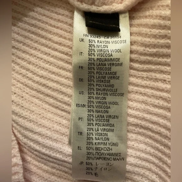 ✨ 💕 Diesel Soft Pastel Pink Italian Yarn Wool Blend Knit Sweater Women’s S EUC - Picture 6 of 10